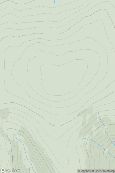 Thumbnail image for Wether Hill [Central Scotland from Dumbarton to Montrose] [NN922058] showing contour plot for surrounding peak